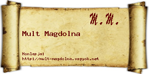 Mult Magdolna névjegykártya